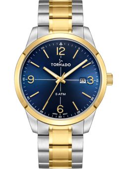 Tornado - Classic Analog Blue Dial Watch (T24007-TBTN) (M)
