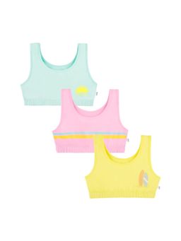 Plan B - Surf Pack of 3 Double Layered U-Shaped Sports Bra