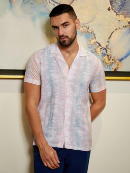 Campus Sutra - Mens Multi-Color Pastel Vertical Ombre Shirt