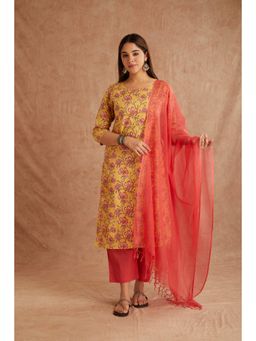 KAHVA - Amrita Zara Kurta with Pant and Dupatta