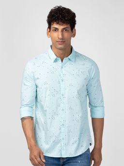 Spykar - Blue Full Sleeves Shirt For Men