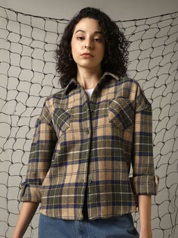 Hubberholme - Multi-Color Checks Relaxed Shirts