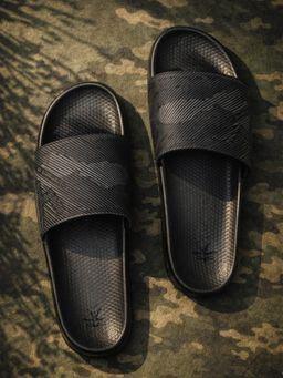 WROGN - Mens Black Rough Terrain Sliders