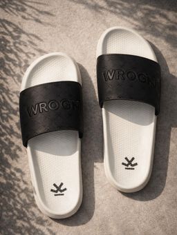 WROGN - Mens White Slate Sliders