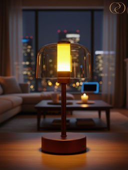 ELARE - Brown Modern Muse Table Lamp