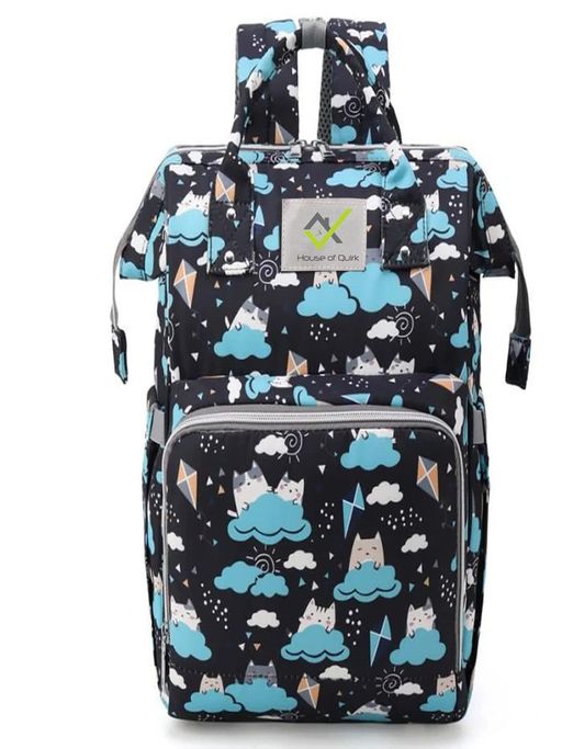 House of Quirk Baby Boy & Girl Maternity Diaper Bag - Black