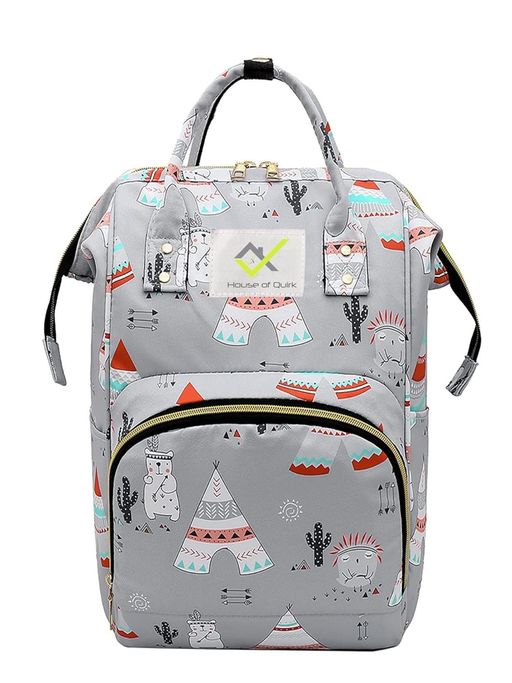 House of Quirk Baby Boy & Girl Maternity Diaper Bag - Grey Winter