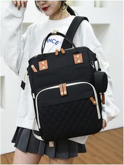 House of Quirk - Baby Boy & Girl Maternity Diaper Bag - Black