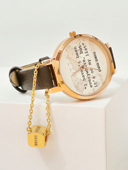 Pipa Bella by Nykaa Fashion - Gold-Plated I Initial Cubic Watch Charm