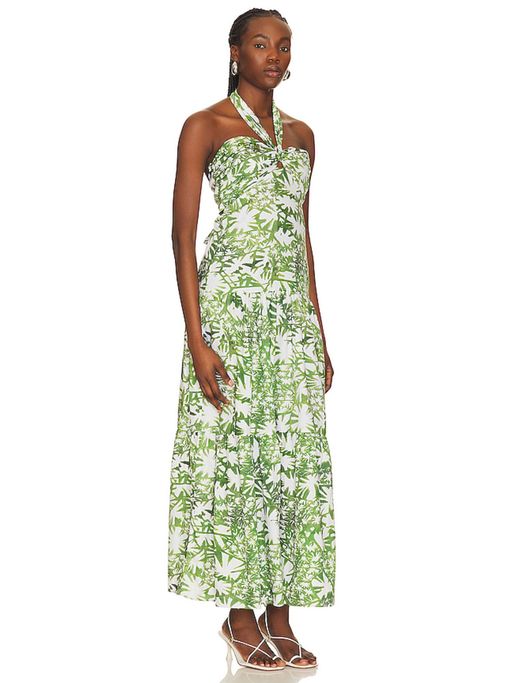 green emerald velvet dress Karina Grimaldi Briar Mini Dress - Juniper