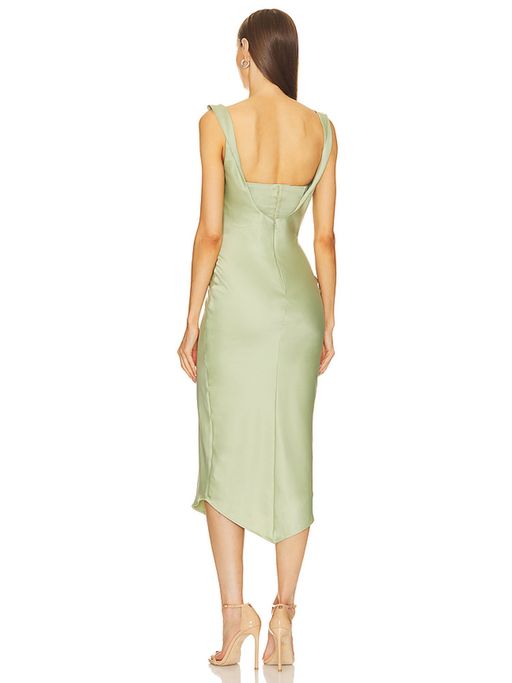 knee length dresses for ladies Kylen Poplin Midi Dress main image 0