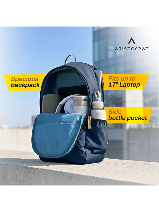 aristocrat laptop backpack Buy Aristocrat Lava Blue 17 Inch Compatible Laptop Backpack Online