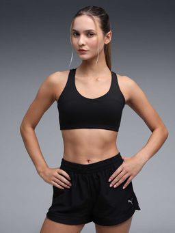 Puma - High Impact Women Black Breathable Running Sports Bra