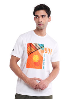 CULT - White Graphic Print Training T-Shirt