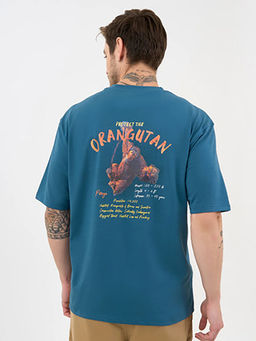 DCYPHR - Discovery Men's Orangutan Graphic Tee - Deep Teal