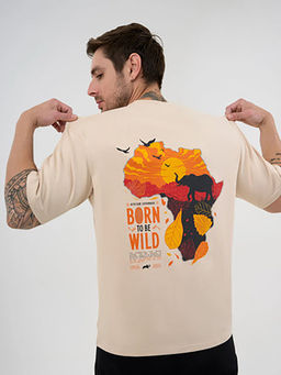 DCYPHR - Discovery Men's Born To Be Wild Graphic Tee - Ivory Mist