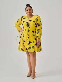 Neeti and Mudita - Sunny Sway Yellow Mini Dress