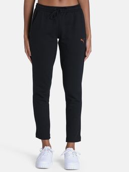 Puma - 7-8 Slim Womens Black Trackpants