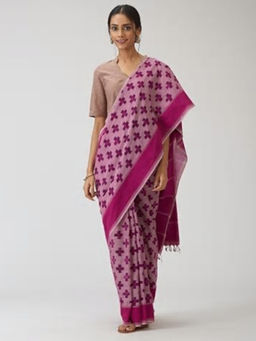 Fabindia - Cotton Ikat Weave Sari