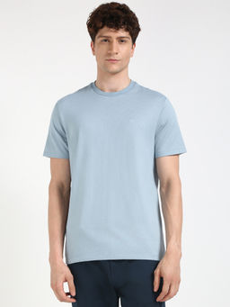 Calvin Klein - Mens Blue Solid Casual T-Shirt
