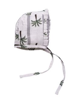 Cocoon Care - Palmtree Printed Bonnet Cap (0-3 Months)