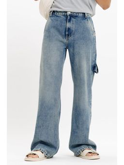 FREAKINS - Washed Out Relaxed Mens Carpenter Jeans