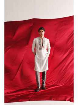 Twenty Nine - White Kurta with Pant (Set of 2)