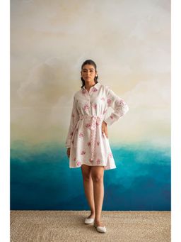 Keva Clothing - Pearl Short Dress with Front Belt (Set of 2)