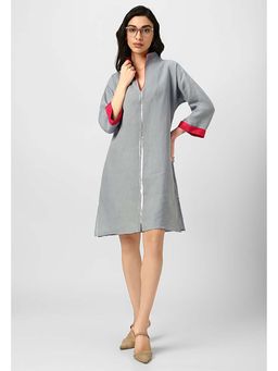 Kaveri - Blue Gilded Edge Mrin Dress