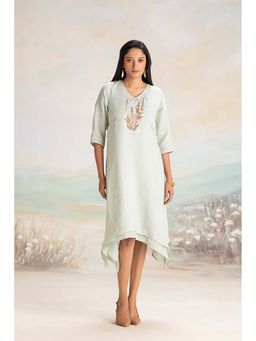 Kaveri - Blue Flute Pipes Singapore Sling Dress