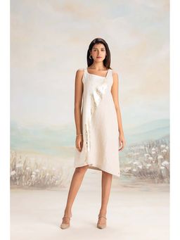 Kaveri - Off White Sound Wave Dress