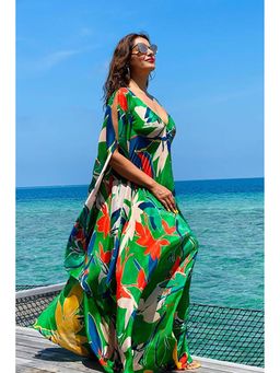 MANDIRA WIRK - Bipasha Basu Green Maxi Dress