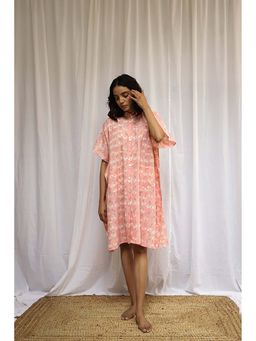 Fancy Pastels - Melody Shirt Pink Kaftan Dress