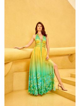 MANDIRA WIRK - Vacay Ombre Floral Maxi Dress