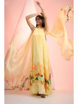 MANDIRA WIRK - Ochre Monet Long Dress