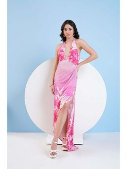 MANDIRA WIRK - Jersey Maxi Dress With Plunging Neckline