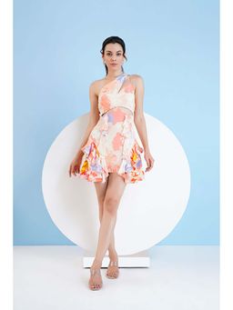 MANDIRA WIRK - Pastoral Mist Mini Dress