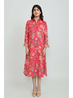 OMAANA - Pink Summers Midi Dress