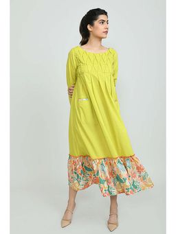 OMAANA - Lime And Lemony Long Maxi Dress