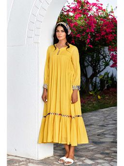 OMAANA - Yellow Layla Summer Maxi Dress