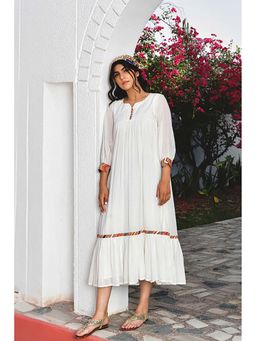 OMAANA - White Layla Summer Maxi Dress