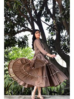 OMAANA - Choco Delight Summer Maxi Dress