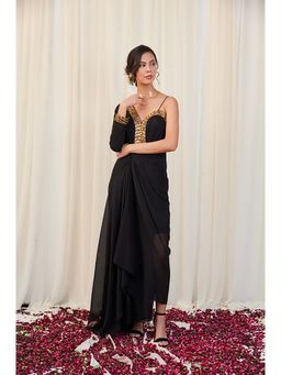 RIRASA - Mushthi Black Hand Stitched Sequin Dress