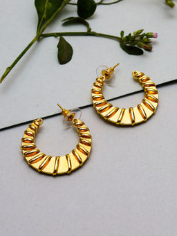 VIRAASI - Gold Plated Hoop Earrings