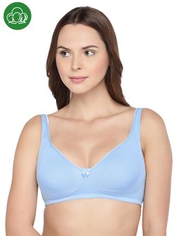 Inner Sense - Organic Cotton Antimicrobial Seamless Side Support Bras (Pack Of 2)-Blue