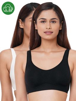 Inner Sense - Organic Cotton Antimicrobial Soft Cup Full Coverage Bras -Multi-Color