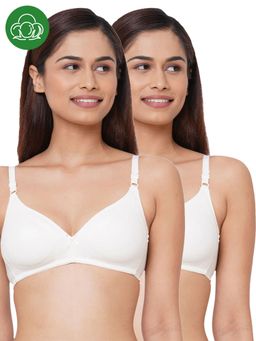 Inner Sense - Organic Cotton Triangular Bras With Supportive Stitch-Multi-Color