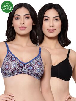 Inner Sense - Organic Cotton Backless Non-Padded Seamless Bras -Multi-Color