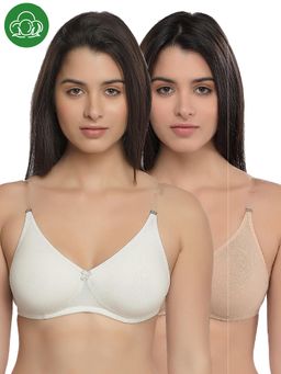 Inner Sense - Organic Cotton Backless Non-Padded Seamless Bras -Multi-Color