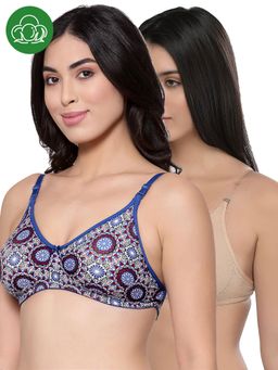 Inner Sense - Organic Cotton Backless Non-Padded Seamless Bras -Multi-Color